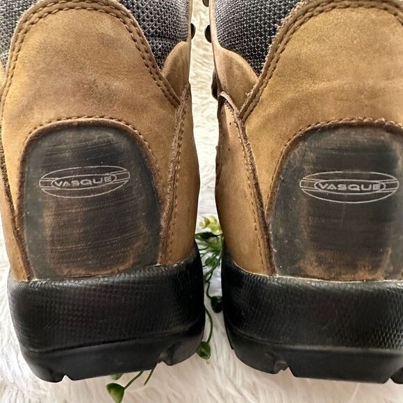 Vasque Women’s Hiking Ankle Boots Lace up in Olive Brown Leather sz 9 US - Picture 7 of 12